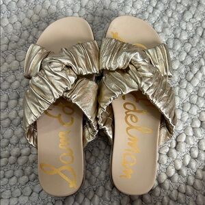 Sam Edelman Metallic Gold Women's Sandals